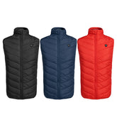 Three Gear Temperature Control Smart Electric Heated Vest For Men And Women USB Two Zone Intelligent Heating